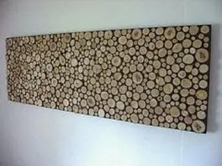 Фото для Декоративное настенное панно из спилов дерева